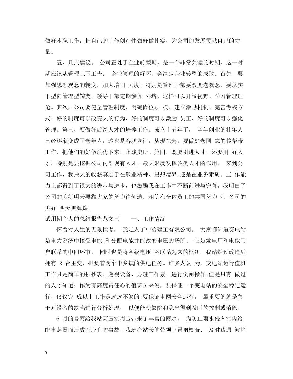 试用期个人的总结报告_第3页