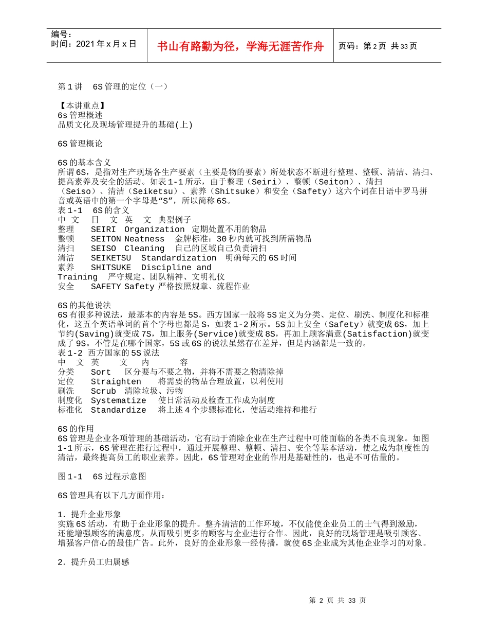 6S管理实战时代光华管理课程_第2页