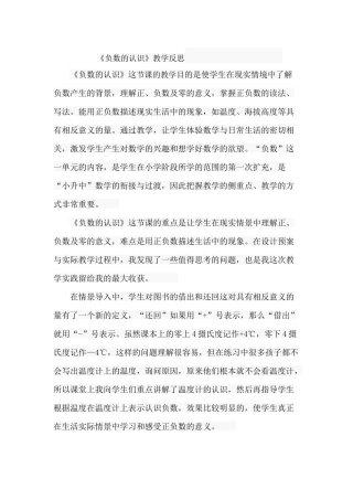 负数的认识(4)