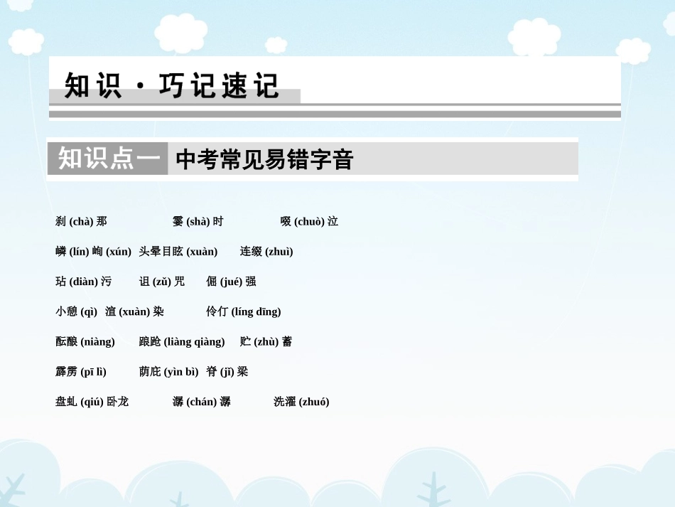 中考语文复习专题一-字音与字形_第2页