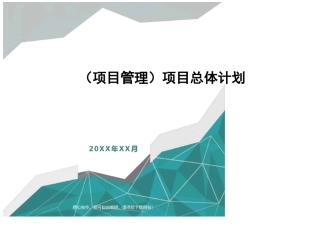 [项目管理]项目总体计划