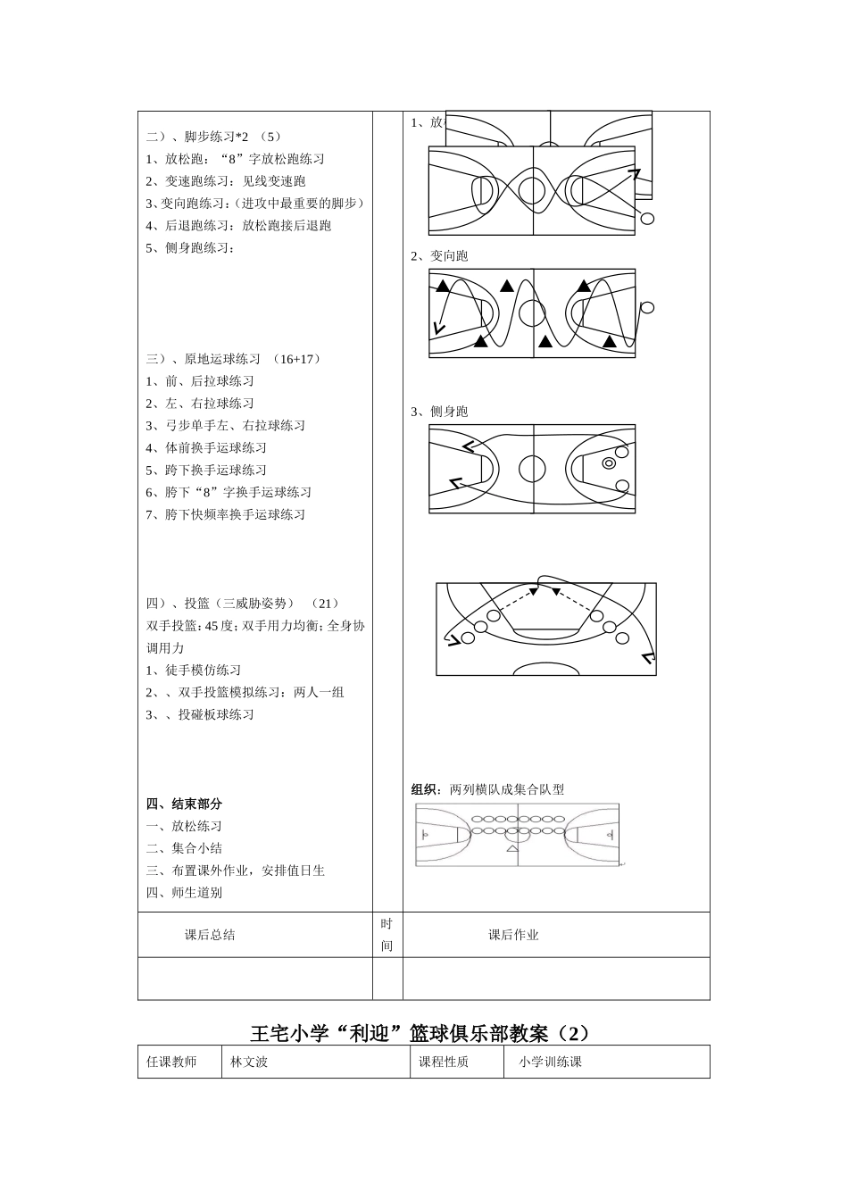 篮球俱乐部训练计划、教案(1)_第3页