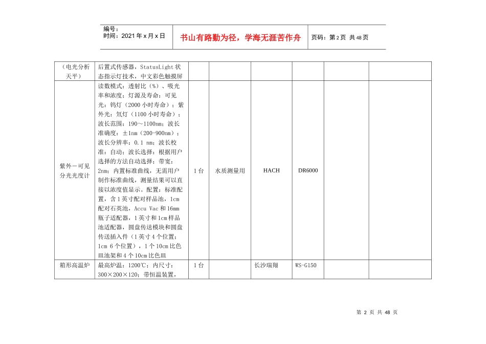 实验室设备调试、验货记录_第2页