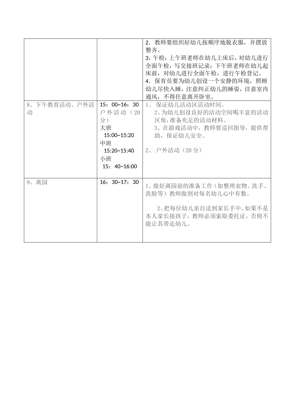 2015年幼儿园幼儿一日生活制度3_第2页
