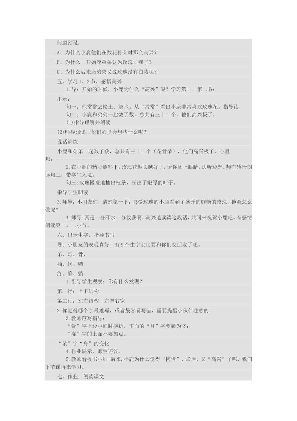 小鹿的玫瑰花_第3页