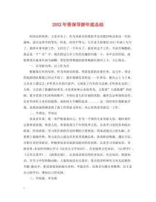 资深导游年底总结2