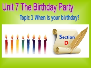 教学课件。Unit7Topic1SectionD