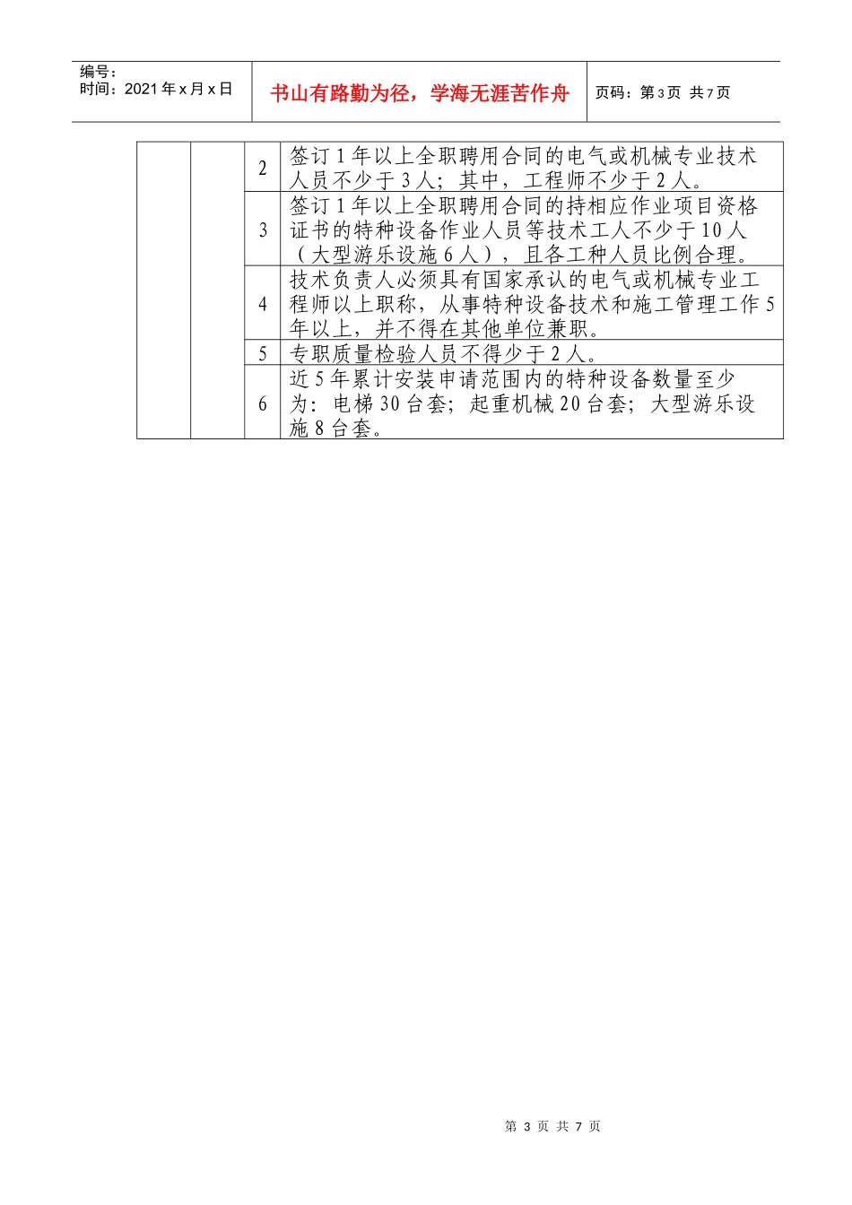 机电类特种设备施工单位基本要求_第3页