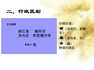 行政区划课件