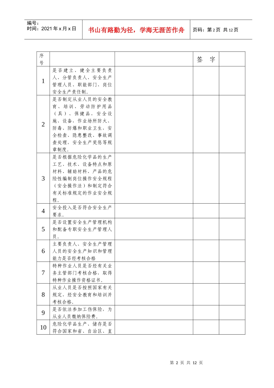 危险化学品生产企业安全生产许可证审查书_第3页