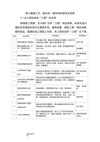 (完整版)新工艺设计、新技术、新材料的使用和效果