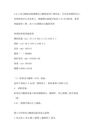 重型动力触探试验方式