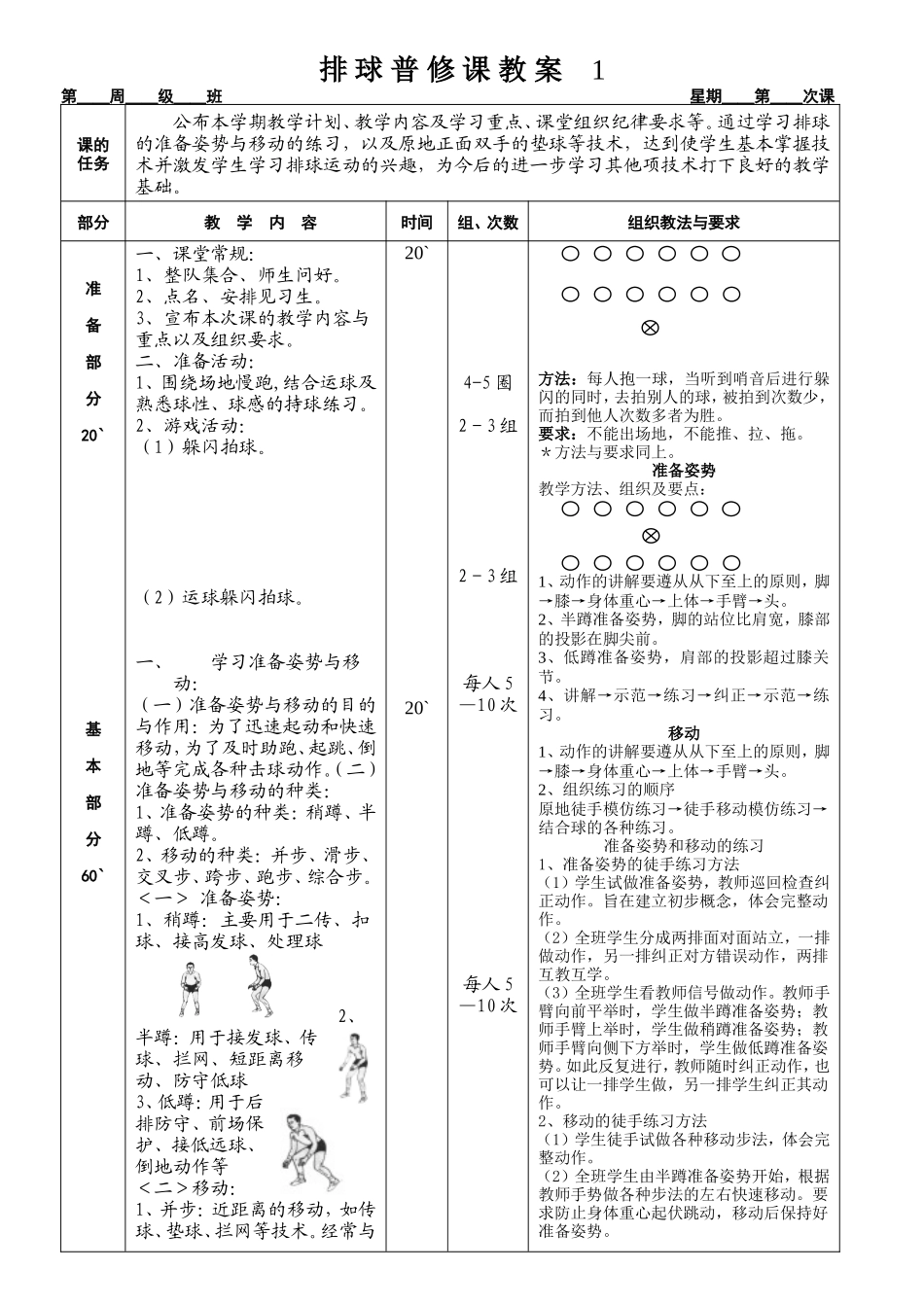 排球普修课教案_第1页
