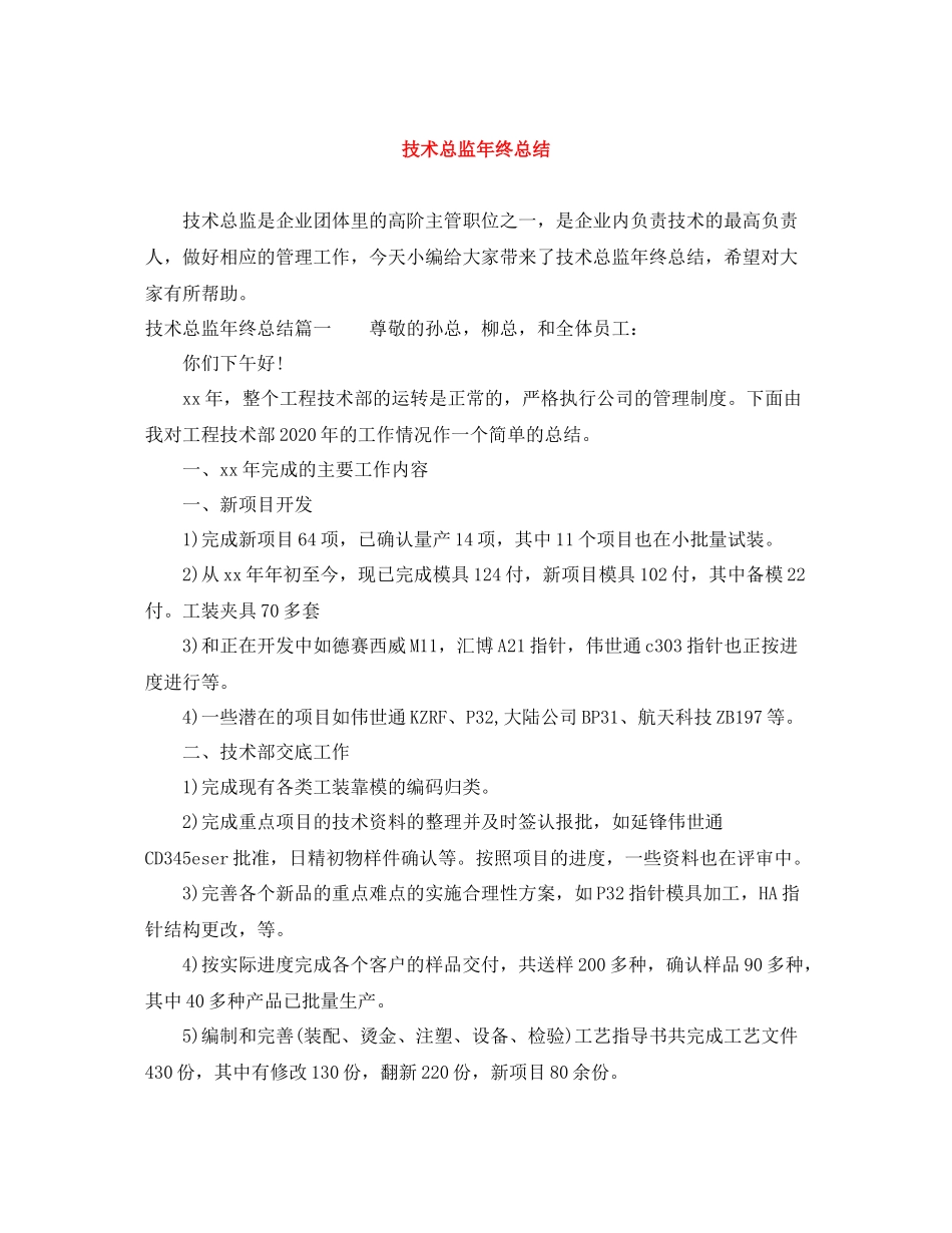 技术总监年终总结_第1页