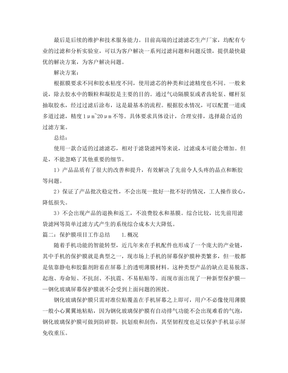 保护膜项目工作总结_第3页