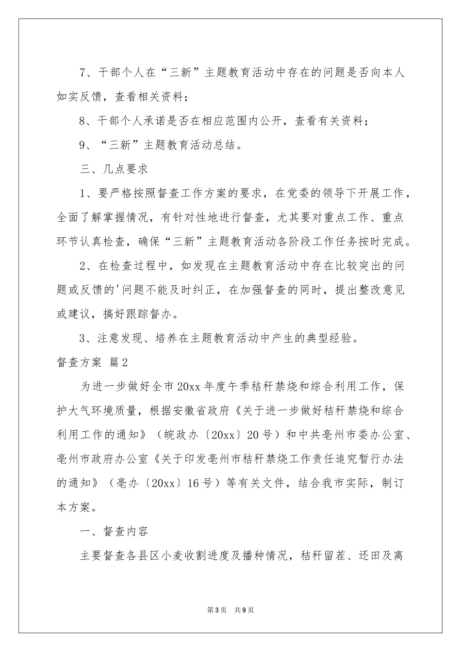 关于督查方案三篇_第3页