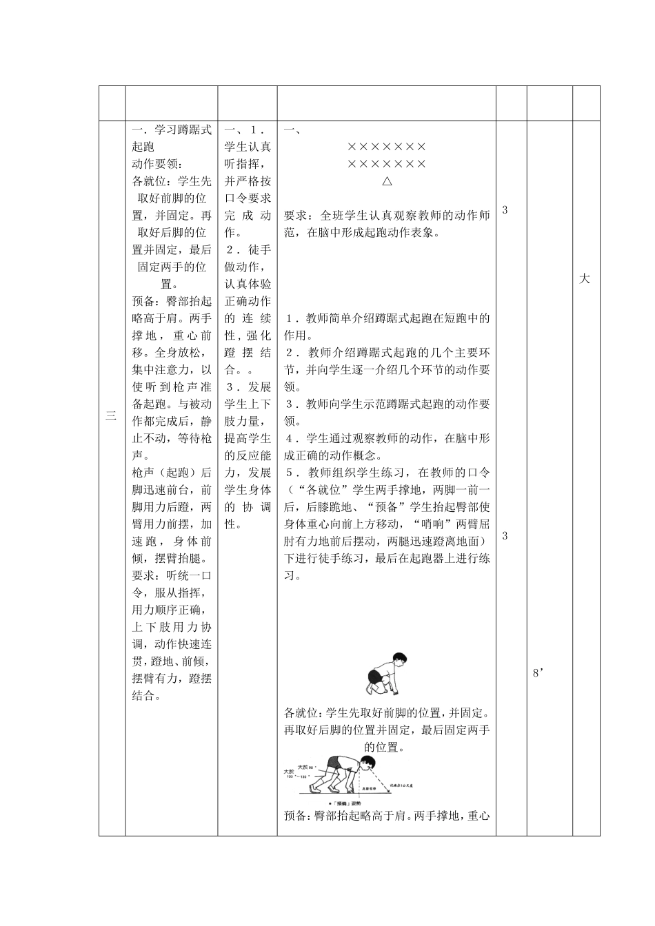 短跑起跑技术教案_第2页