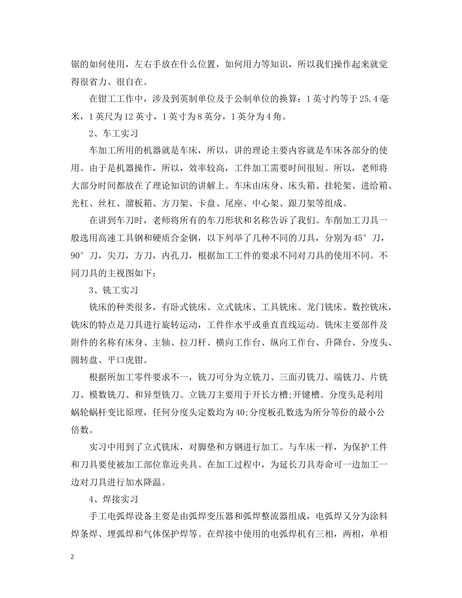 关于金工实习总结3000字范文_第2页