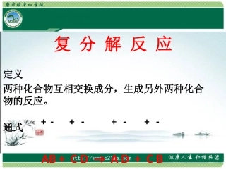 《复分解反应发生的条件》课件