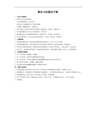 心内科通用的几种抗凝血药