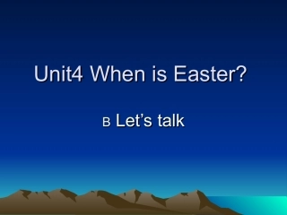 五下Unit4PartBlet'stalk