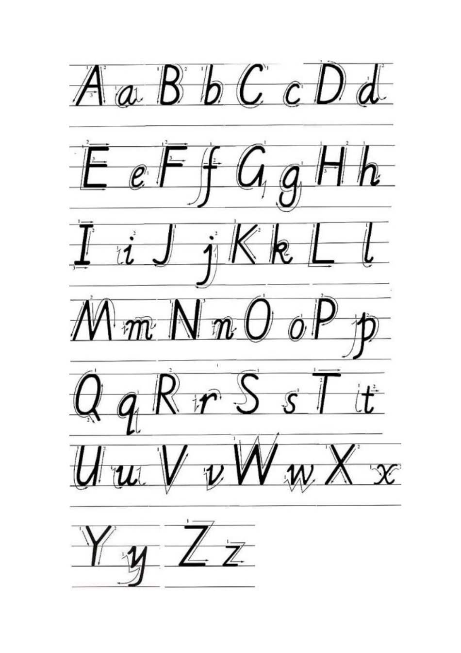英语字母写法_第1页
