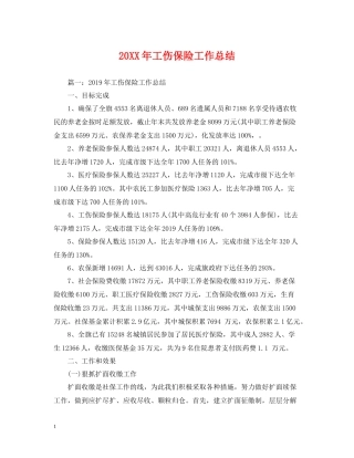 工伤保险工作总结