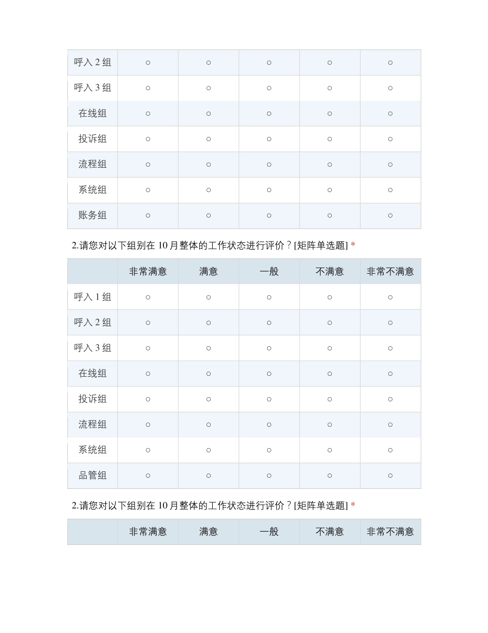 2020年10月份客服团队满意度调研表_第3页