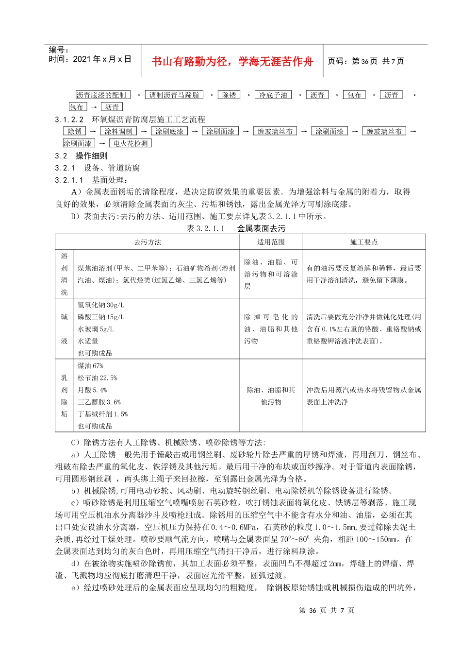 设备、管道防腐施工工艺标准_第2页