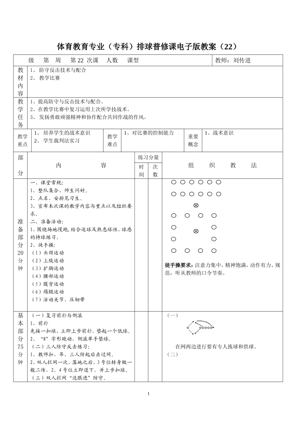 排球教案22_第1页