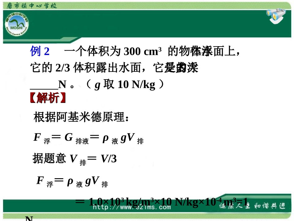 物体的沉浮条件及应用_第2页
