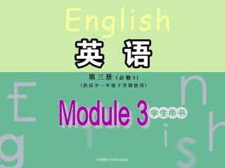 外研版Book3Module3LanguagepointsPPT