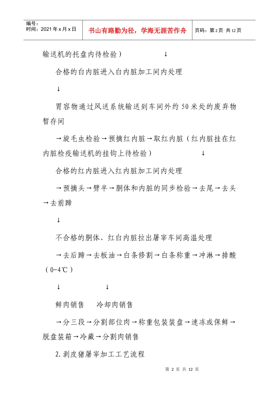 生猪屠宰加工工艺_第2页