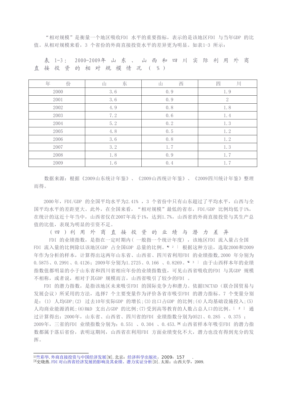 山西省利用外商直接投资问题探析_第3页