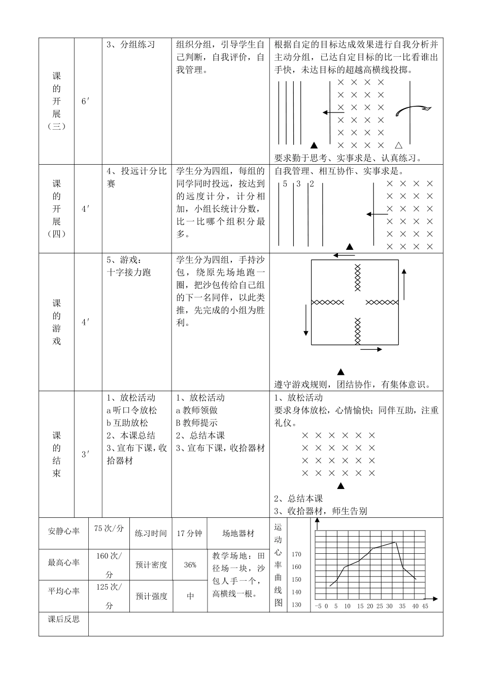 《原地侧向投掷轻物》教学设计_第3页