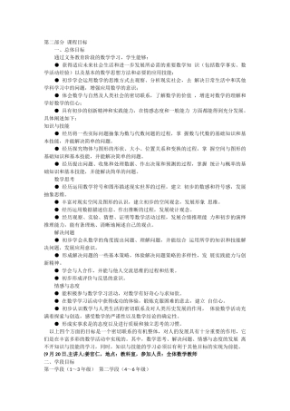 数学教学目标(1)