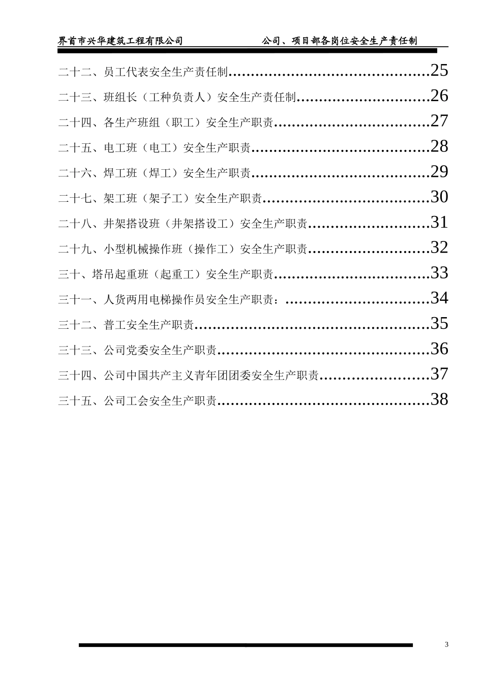 公司、项目部各岗位安全生产责任制_第3页
