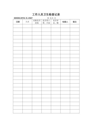食品生产QS全套生产表格大全(DOC101页)