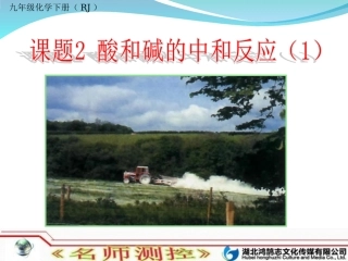 （人教版）初三化学酸和碱的中和反应