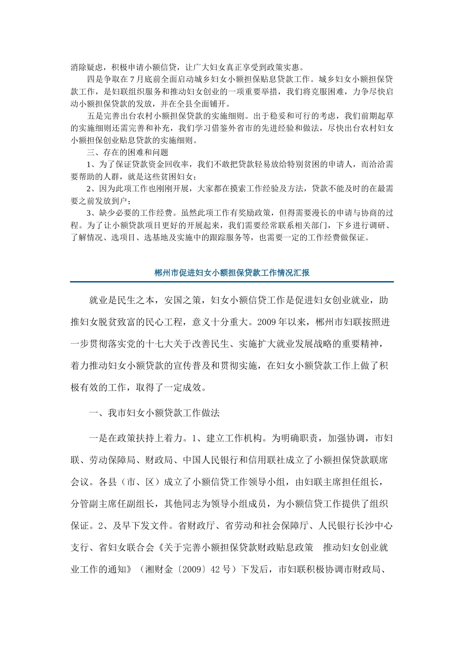 小额贷款工作汇报_第2页