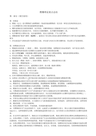 南京工业大学燃烧爆炸理论重点