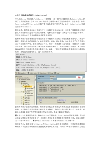 小技巧财务凭证的退代（substitution）