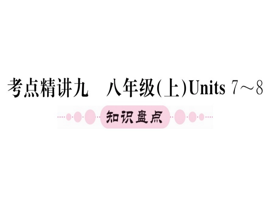 八年级上册units7-8（32图片） (2)_第1页