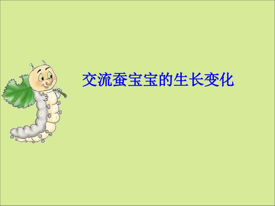 蚕的生长变化(好用)_第2页