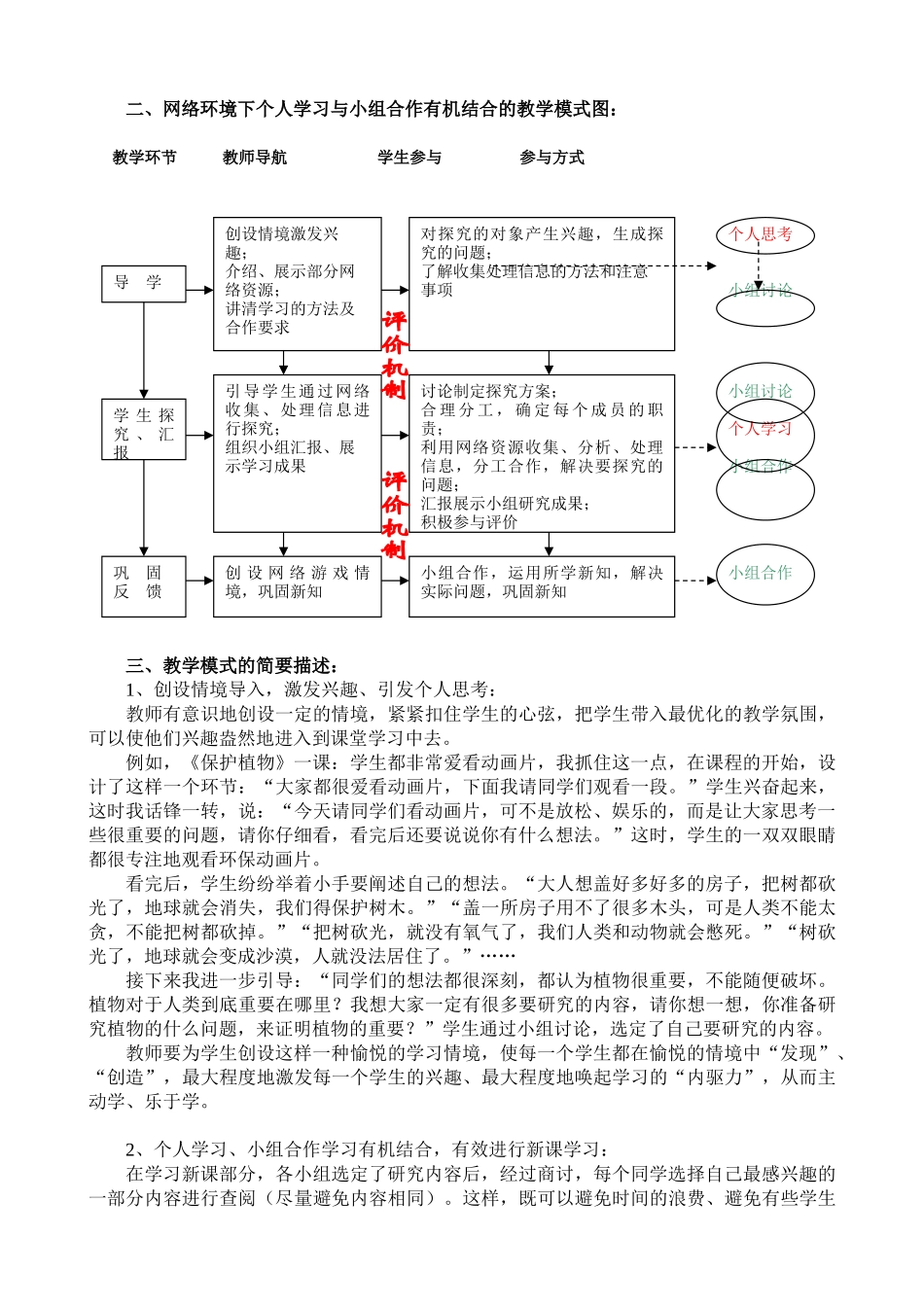 小学科学学科有效进行小组合作学习教学模式的研究_第2页