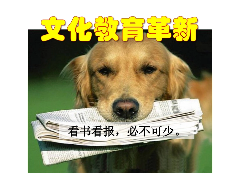 文化教育革新_第1页