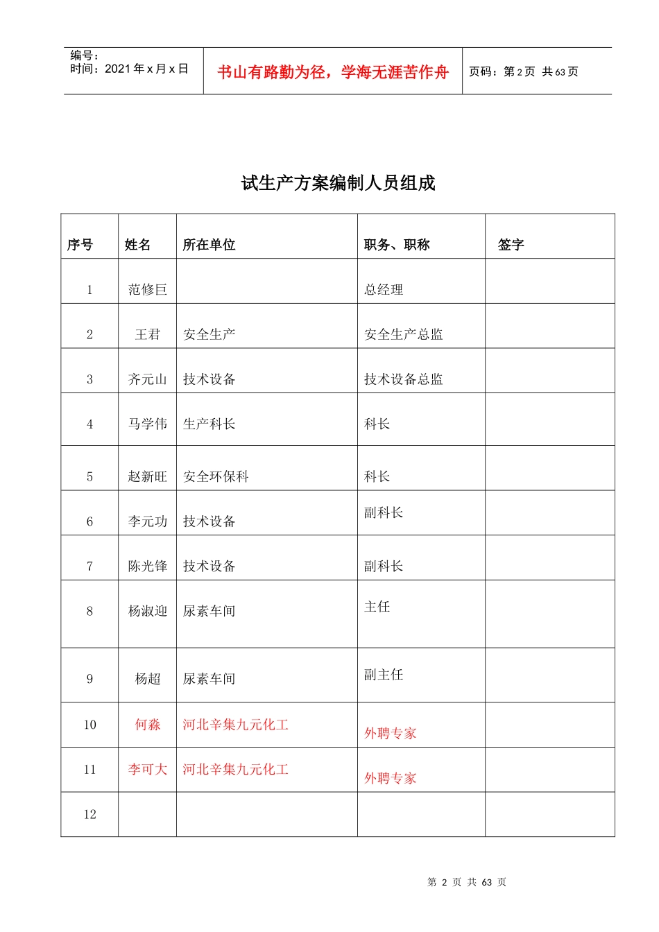 3万吨三聚氰胺试生产车方案_第2页