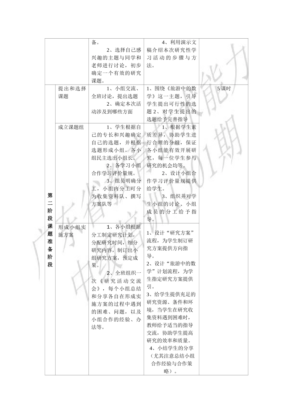 小学数学研究性学习设计方案46906_第3页