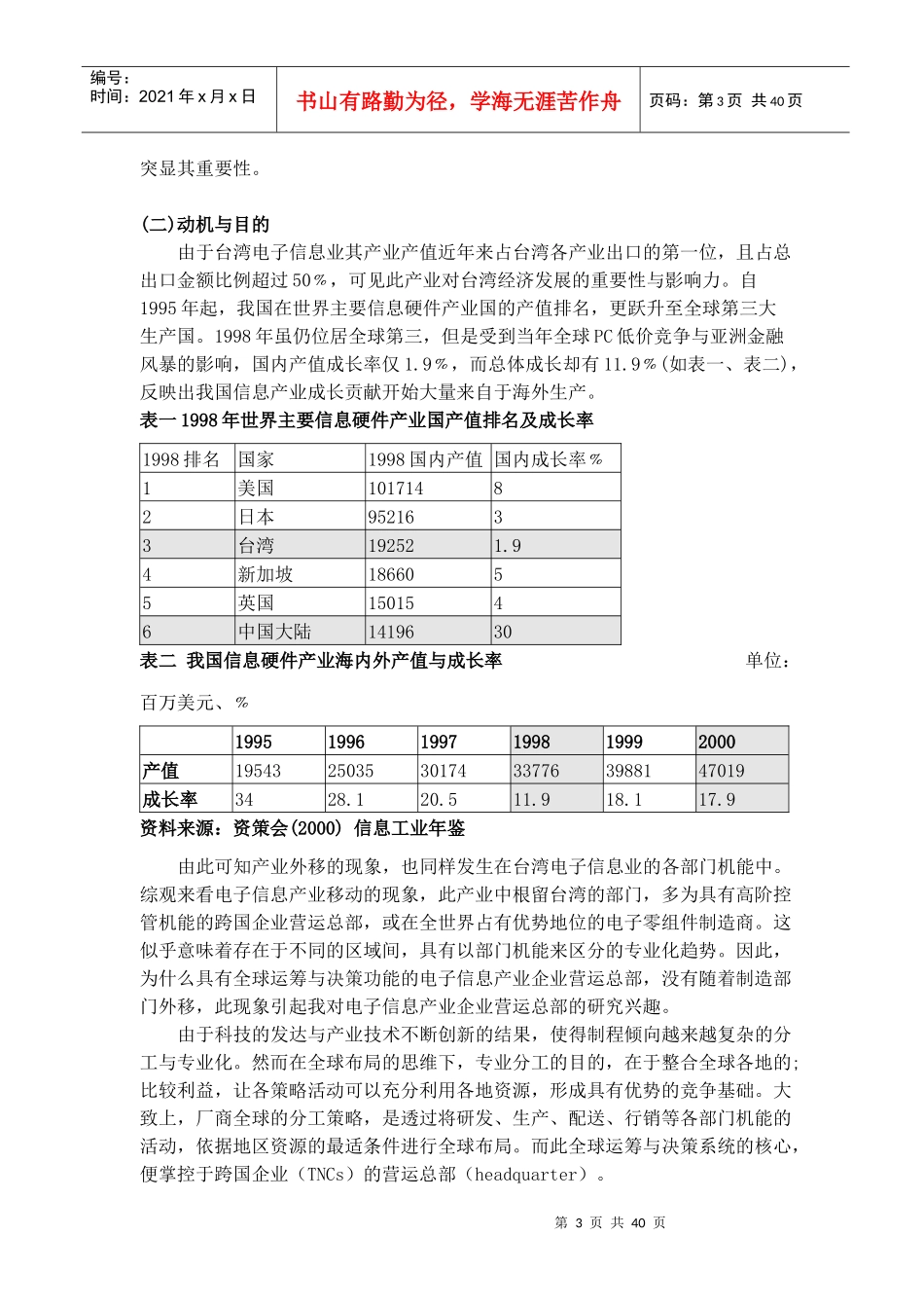 【生产链接的权力与空间--台湾IT产业营运总部之定位与地域性】_第3页