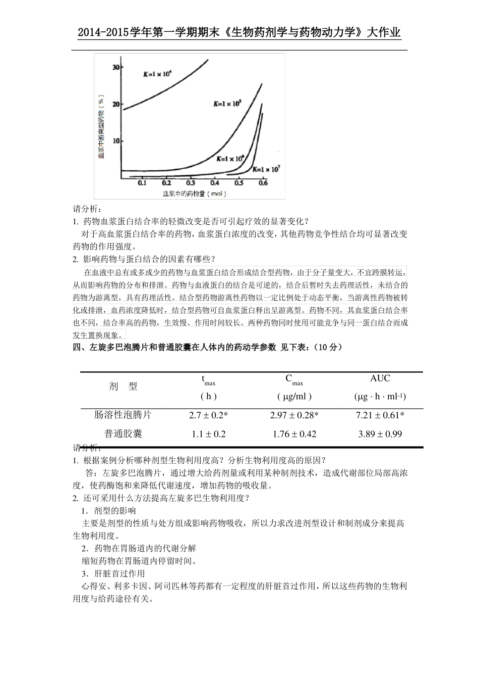 生物药剂学与药物动力学大作业_第3页